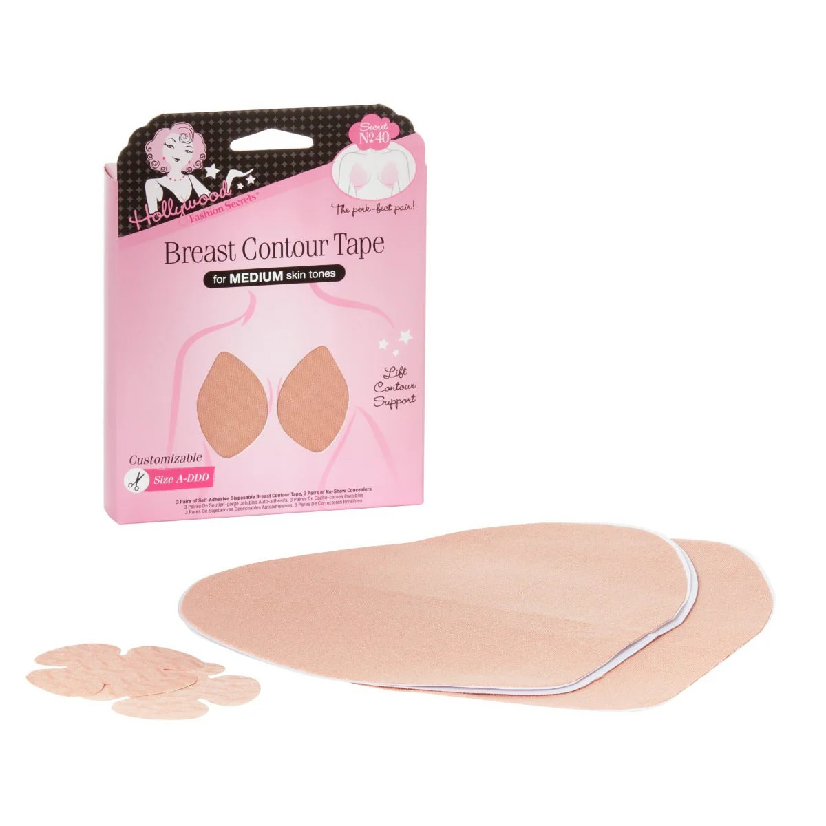 HOLLYWOOD FASHION SECRETS BREAST CONTOUR TAPE - MEDIUM