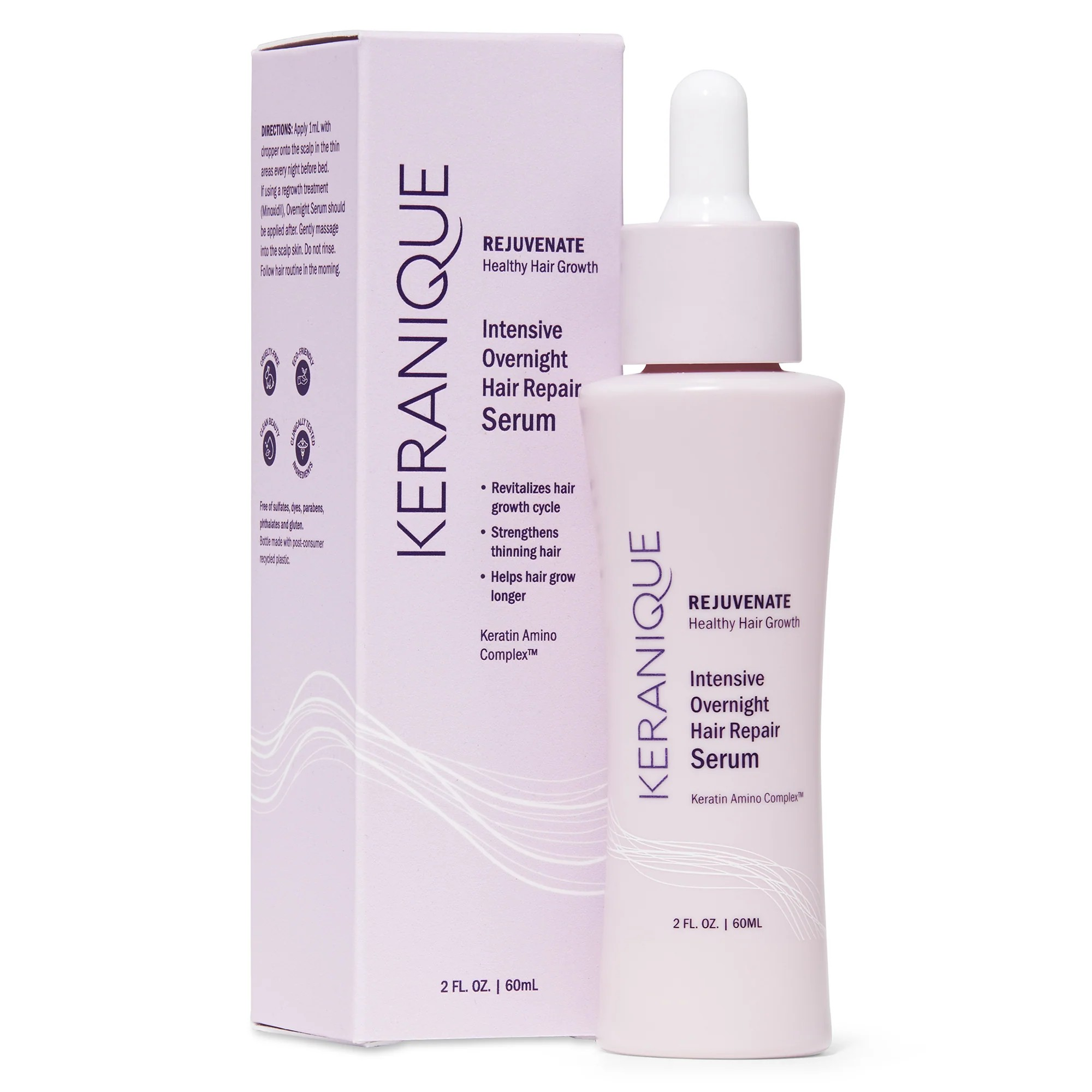 KERANIQUE INTENSIVE OVERNIGHT HAIR REPAIR SERUM