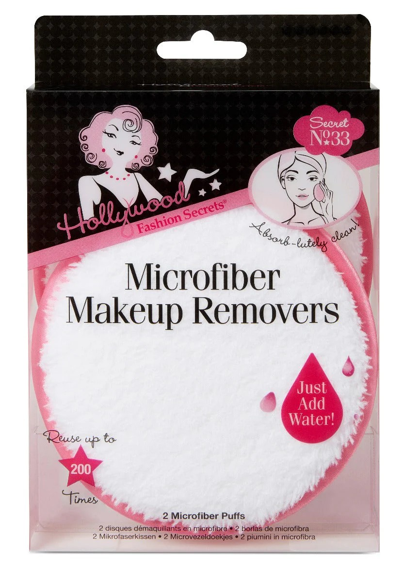 HOLLYWOOD FASHION SECRETS MICROFIBER MAKEUP REMOVERS