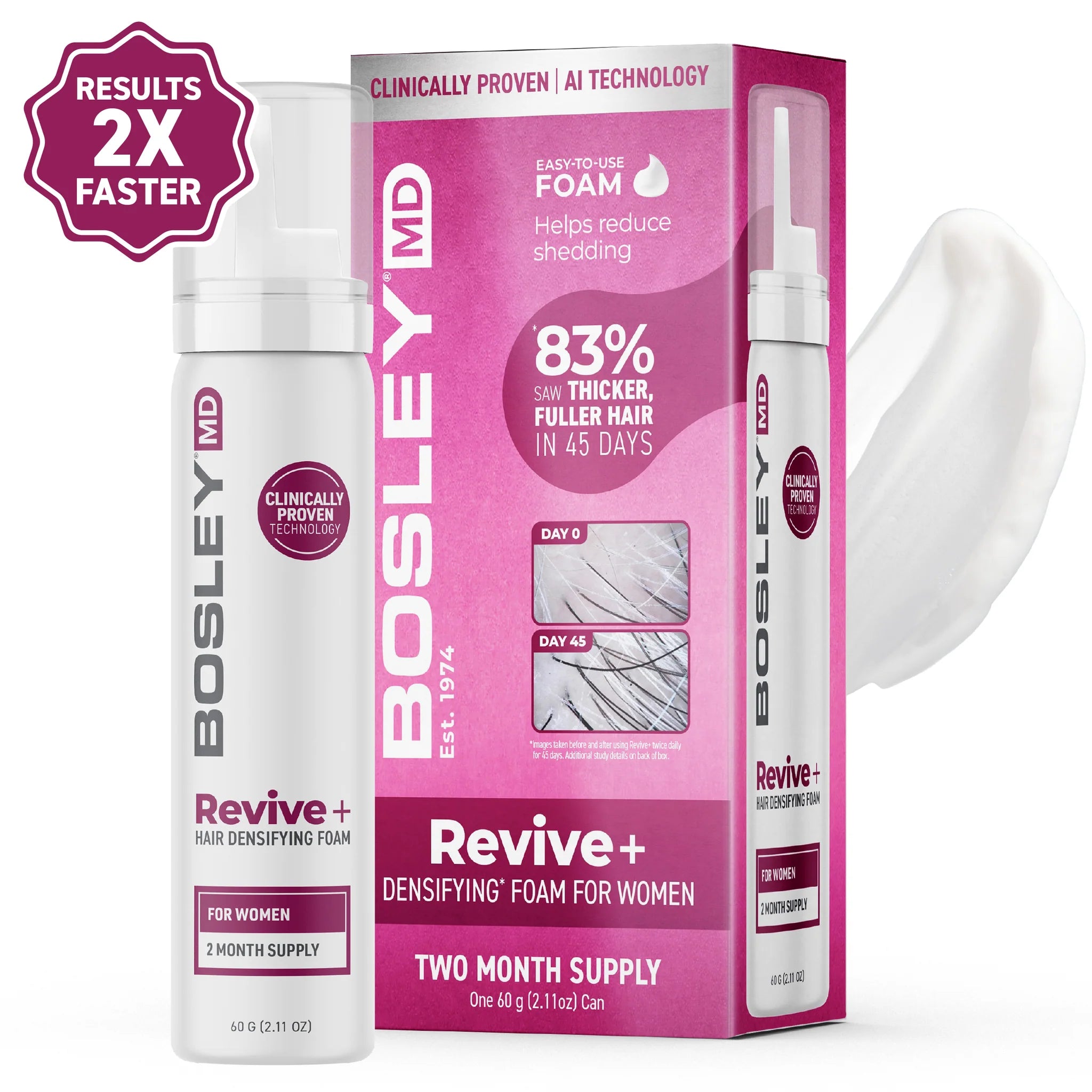 BOSLEY MD WOMEN'S REVIVE+ DENSIFYING TREATMENT FOAM