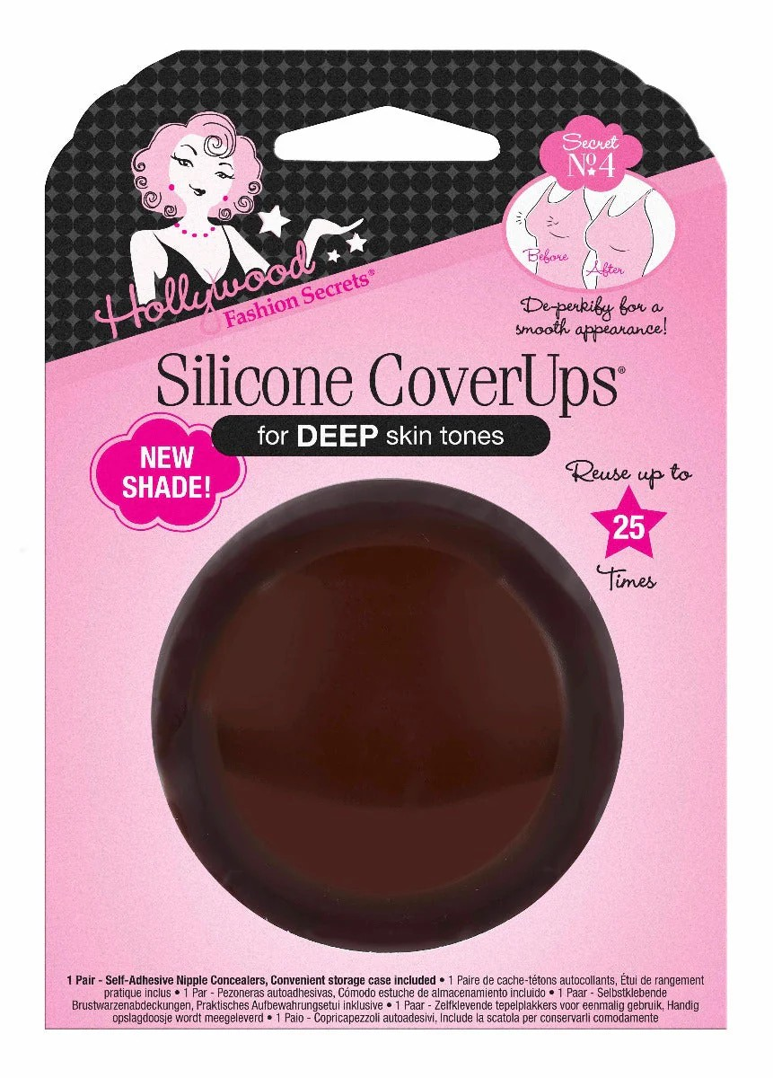 HOLLYWOOD FASHION SECRETS SILICONE COVERUPS®, DEEP SKIN TONE