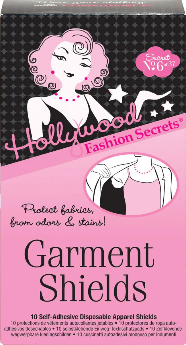 HOLLYWOOD FASHION SECRETS GARMENT SHIELDS, 10 COUNT