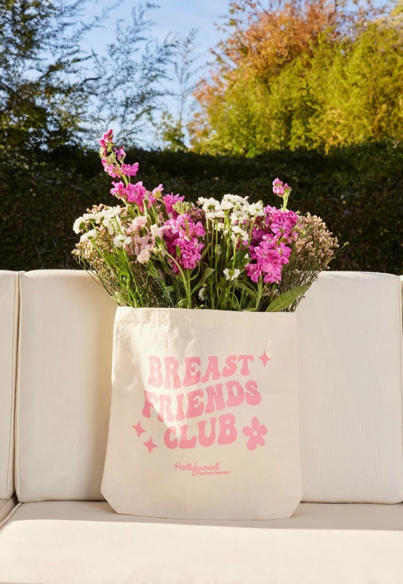 HOLLYWOOD FASHION SECRETS BREAST FRIENDS CLUB TOTE BAG