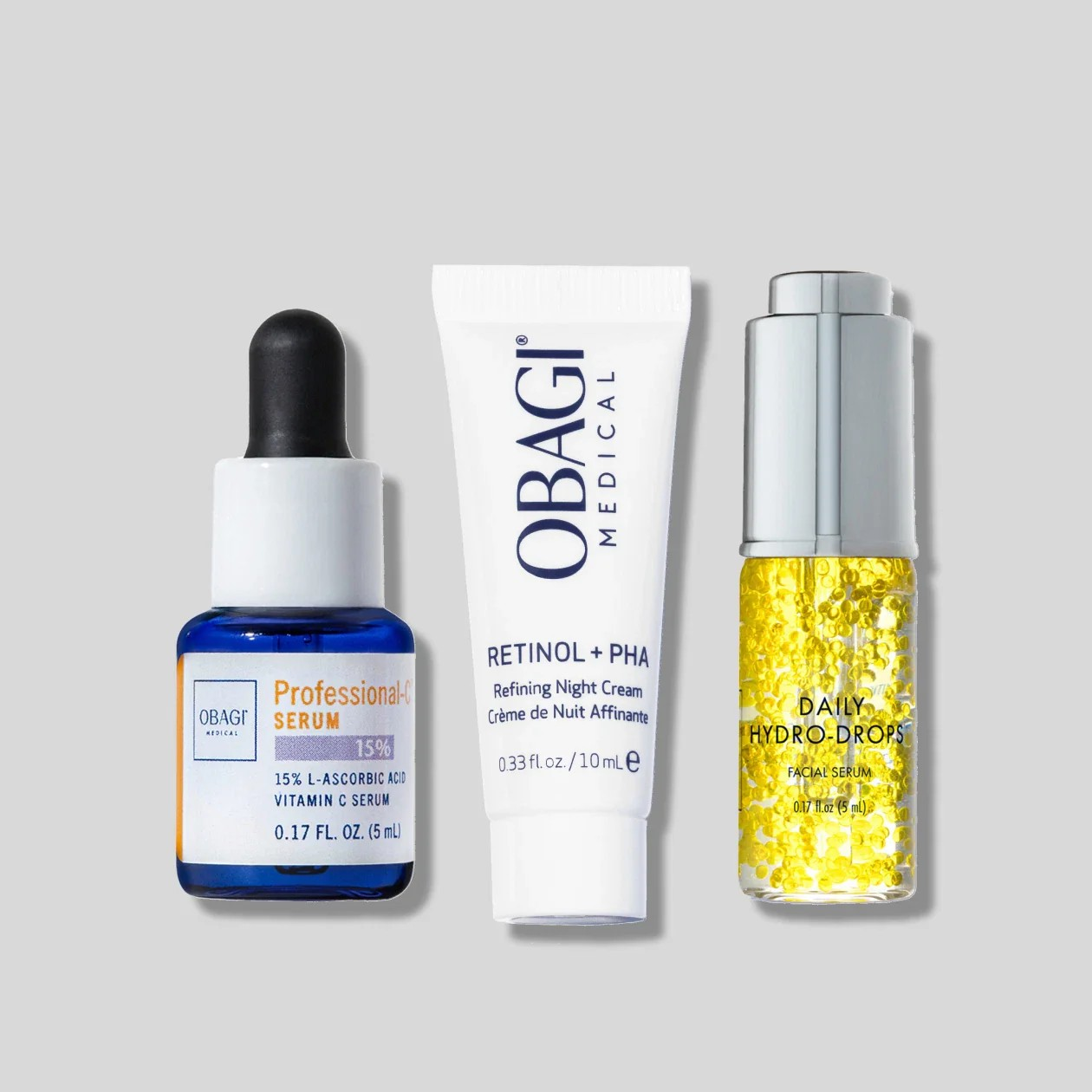 OBAGI GLOW-ON-THE-GO MINI SET - Mini Vitamin C and Retinol Skincare Set