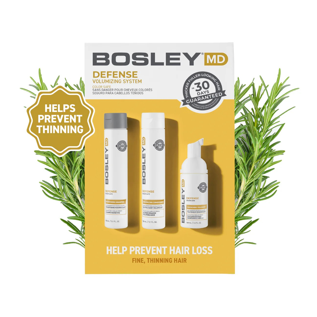 BOSLEY MD BOSDEFENSE COLOR SAFE 30 DAY KIT