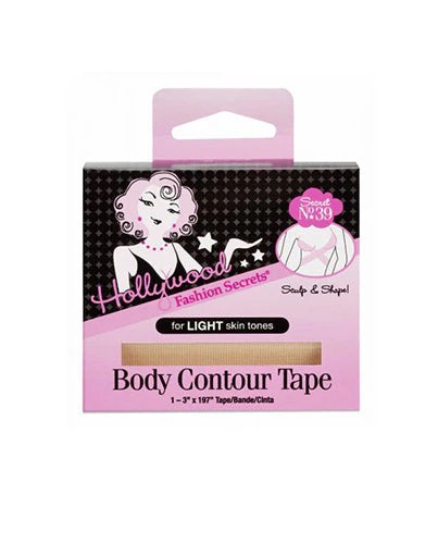 HOLLYWOOD FASHION SECRETS BODY CONTOUR TAPE, LIGHT