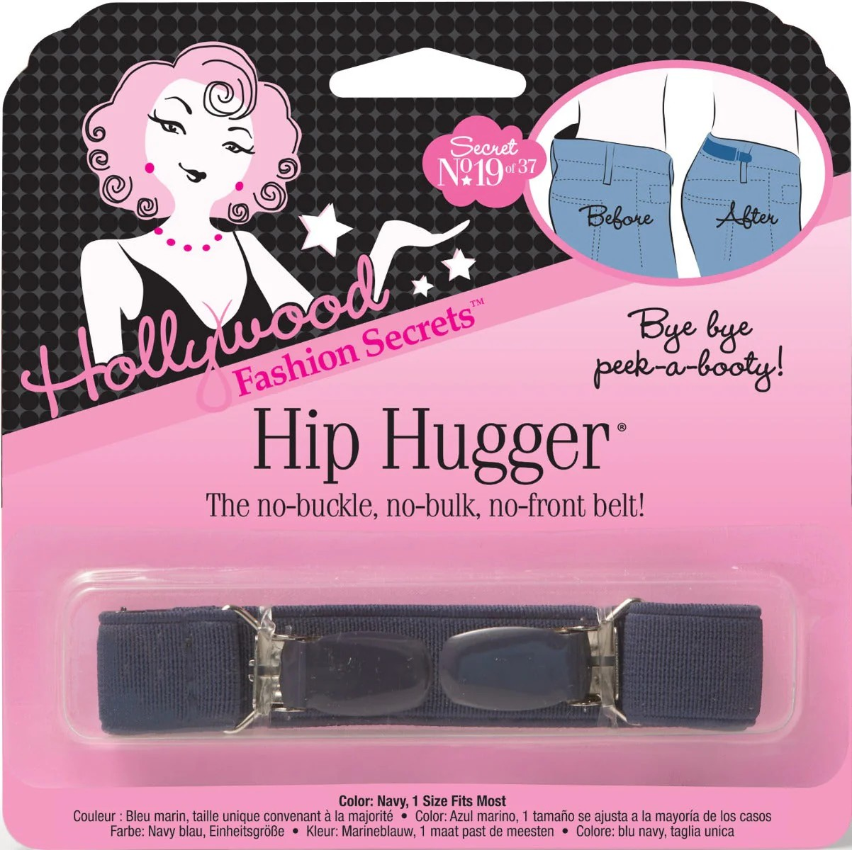 HOLLYWOOD FASHION SECRETS HIP HUGGER® NAVY