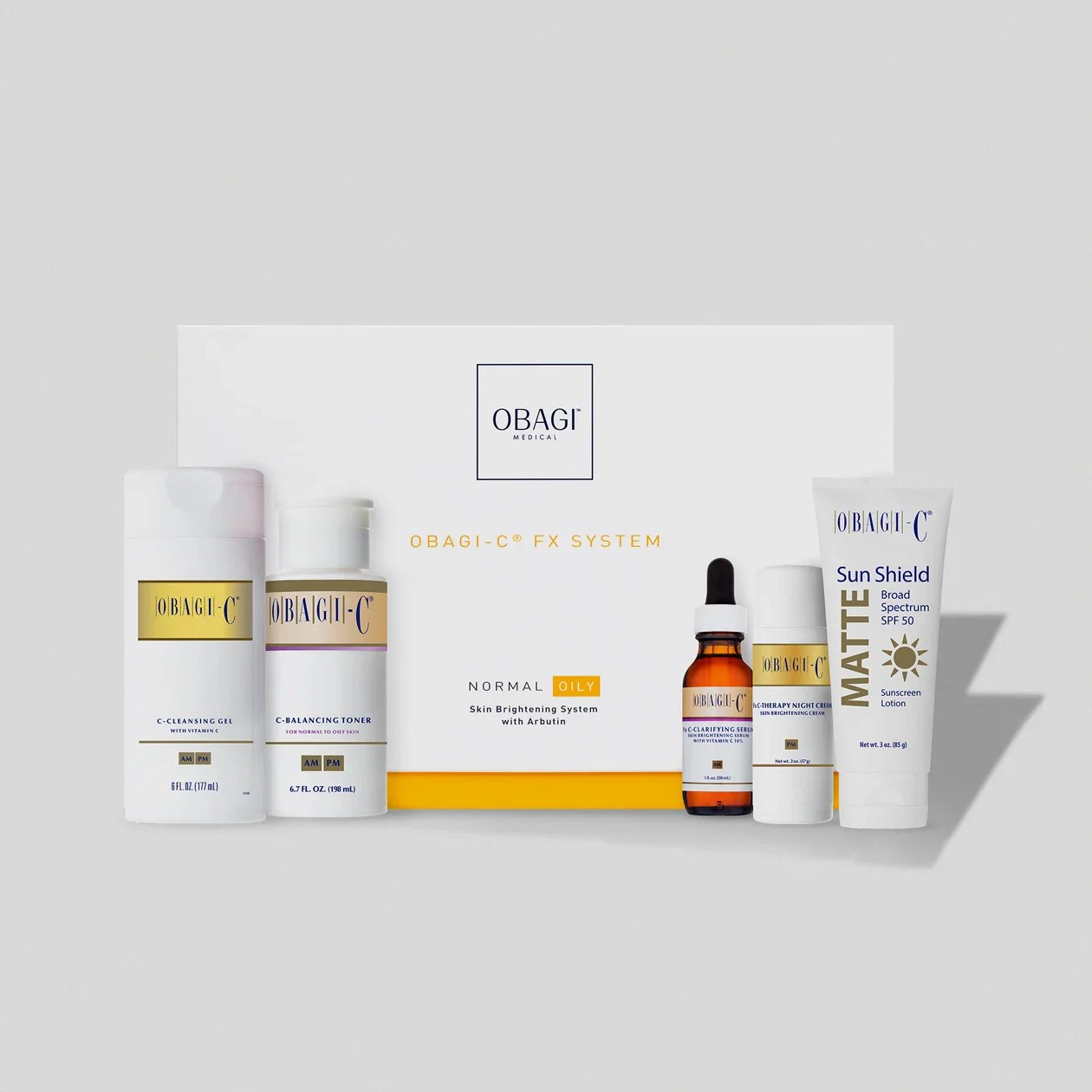 OBAGI-C® FX SYSTEM - NORMAL TO OILY Skin Brightening System: Normal to Oily Skin